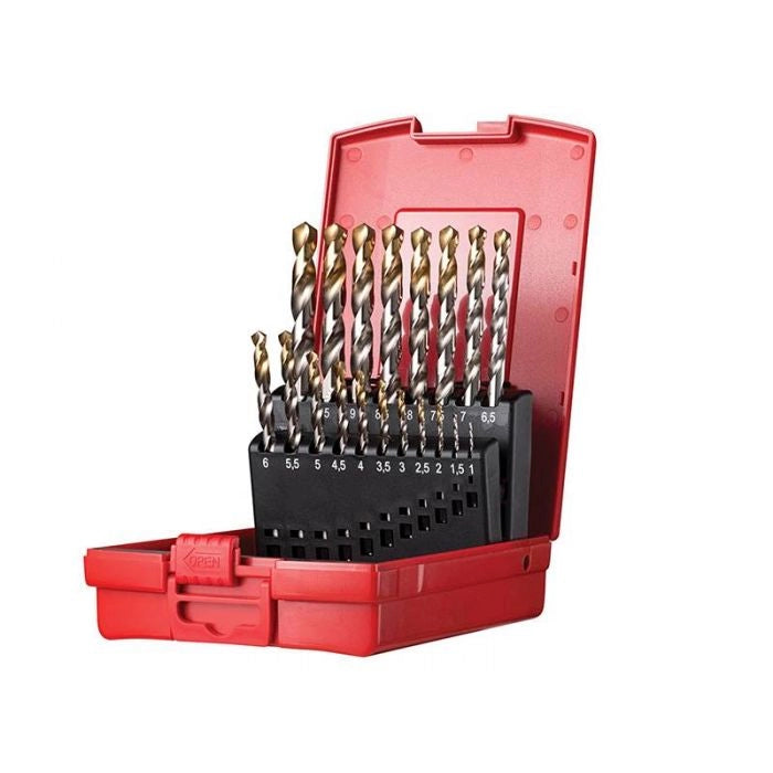 Dormer DORA095201 A095 Set 201 A002 HSS TiN Coated Jobber Drill Set of 19 1.0-10.0 x 0.5mm