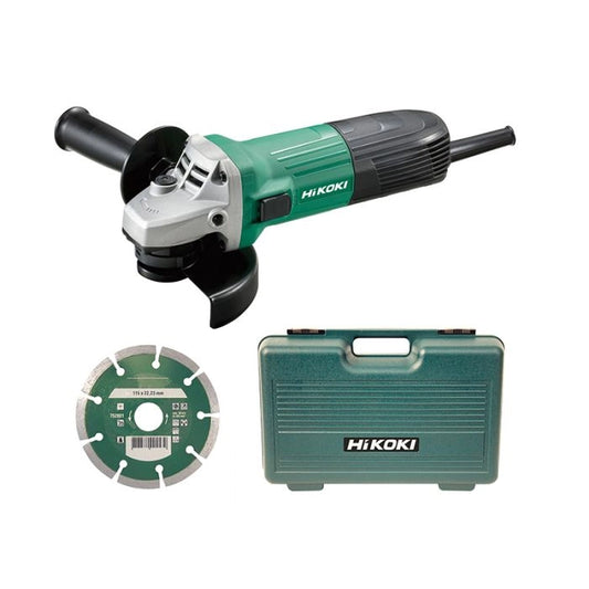 HiKOKI HIKG12STXCD G12STX/J7 Angle Grinder 115mm Diamond Blade & Case 600W 240V