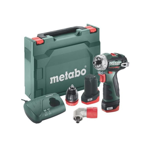 Metabo MPTPMBS12QC PowerMaxx BS BL Q Brushless Drill/Screwdriver 12V 2 x 2.0Ah Li-ion