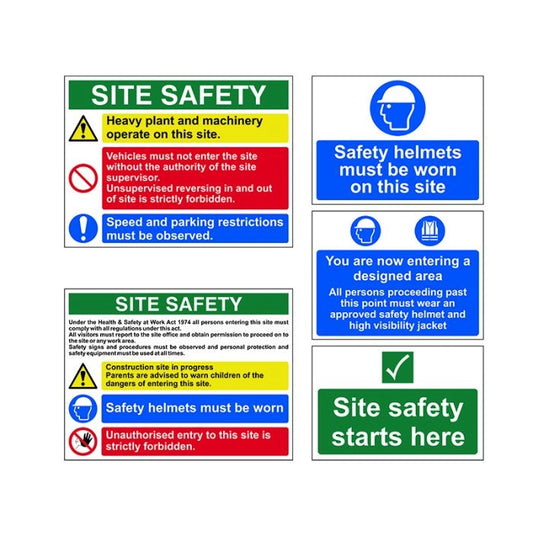 Scan SCA13974 PVC Construction Site Pack (5 signs)